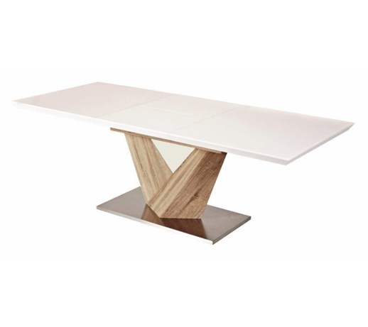 Stół Aramoko 140(200)X85 cm sonoma - biały