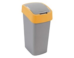 Kosz do segregacji 25 litrów FLIP BIN Curver plastik pomarańczowy Kosz z pokrywą tworzywo sztuczne