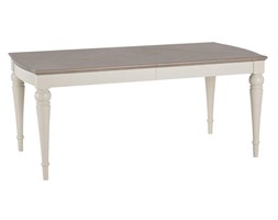 Patiomeble.eu Montreux Soft Grey 144AA Stól rozkładany Drewno Szerokość 95 cm Długość 180 cm Długość 225 cm Płyta MDF Rozkładanie Rozkładane