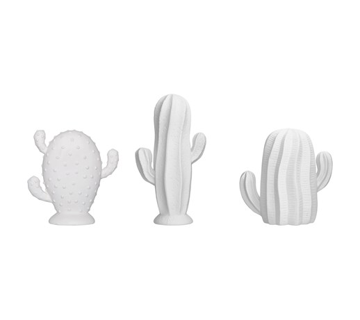 Dekoracja Deco Cactus White - Bloomingville