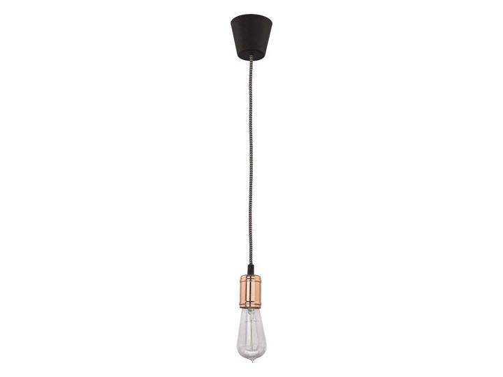 Lampa wisząca zwis oprawa TK Lighting Qualle 1x60W E27 czarna/miedź 8626