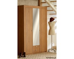 KONSIMO - CALDO Szafa 3d z lustrem dąb naturalny/ KONSIMO. Drewno Głębokość 58 cm Wysokość 218 cm Szerokość 150 cm Styl nowoczesny