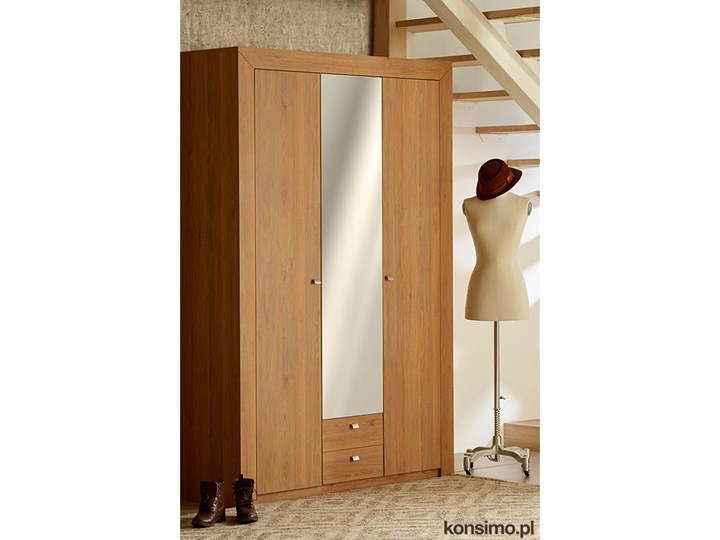 KONSIMO - CALDO Szafa 3d z lustrem dąb naturalny/ KONSIMO.
