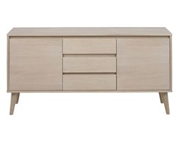 Komoda emi dąb bielony meble skandynawskie Wysokość 75 cm Głębokość 40 cm Drewno Z szufladami Styl Nowoczesny