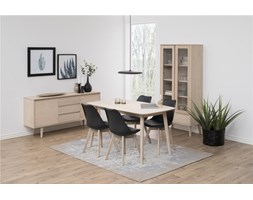 Komoda emi dąb bielony meble skandynawskie Wysokość 75 cm Głębokość 40 cm Drewno Z szufladami Styl Nowoczesny