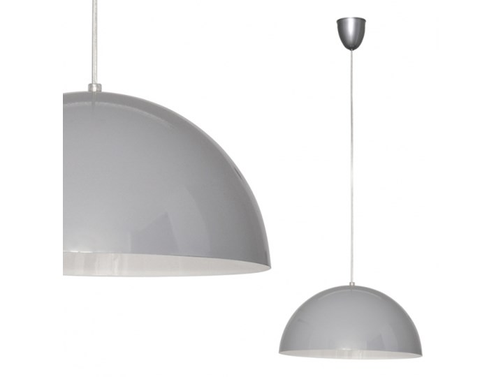 LAMPA wisząca HEMISPHERE S 5074 Nowodvorski metalowa OPRAWA zwis kopuła szara