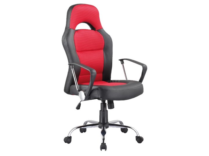 Fotel Obrotowy Q-033 Czarny Czerwony
