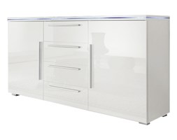 Komoda Teruel Szerokość 135 cm Głębokość 34 cm płyta MDF Wysokość 70 cm Z szafkami i szufladami Styl Nowoczesny