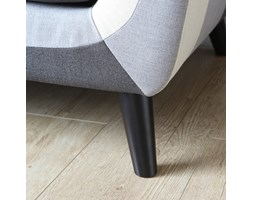 Sofa trzyosobowa Patchwork grey mix rozkładane Głębokość 78 cm Typ Pikowane Stała konstrukcja Rozkładanie