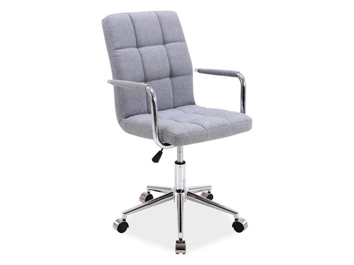 Fotel Obrotowy Q-022 Szary Materiał