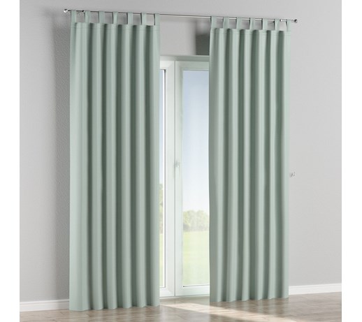 Dekoria Zasłona zaciemniająca na szelkach 1 szt., pastelowa mięta o wyraźnej strukturze, 1szt 140 × 260 cm, Blackout - zaciemniające
