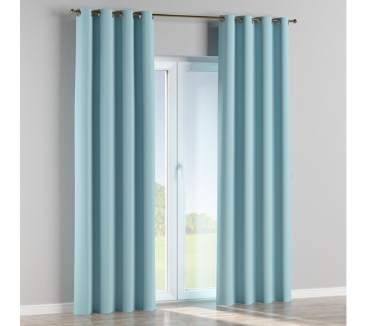 Dekoria Zasłona zaciemniająca na kółkach 1 szt., niebieski, 1szt 140 × 260 cm, Blackout - zaciemniające