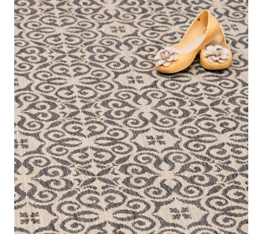Dekoria Dywan Modern Ethno sand/ antracite 200x290cm, 200 × 290 cm