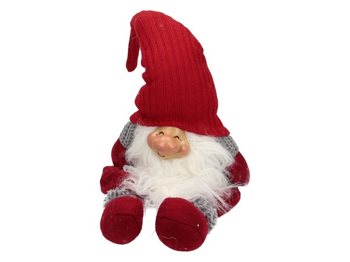 Dekoria Dekoracja Gnome Red wys. 25cm, 17 × 23 × 25 cm