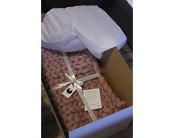 Pled z wełny czesankowej Woolsheep Blush Rozmiar 2 120x180 cm Wełna Koc Rozmiar 2 100x150 cm