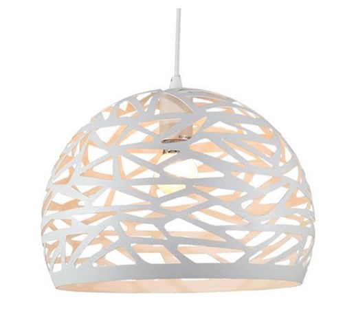 MCODO :: Ażurowa lampa wisząca CUTLIGHT biała 35cm Nowość