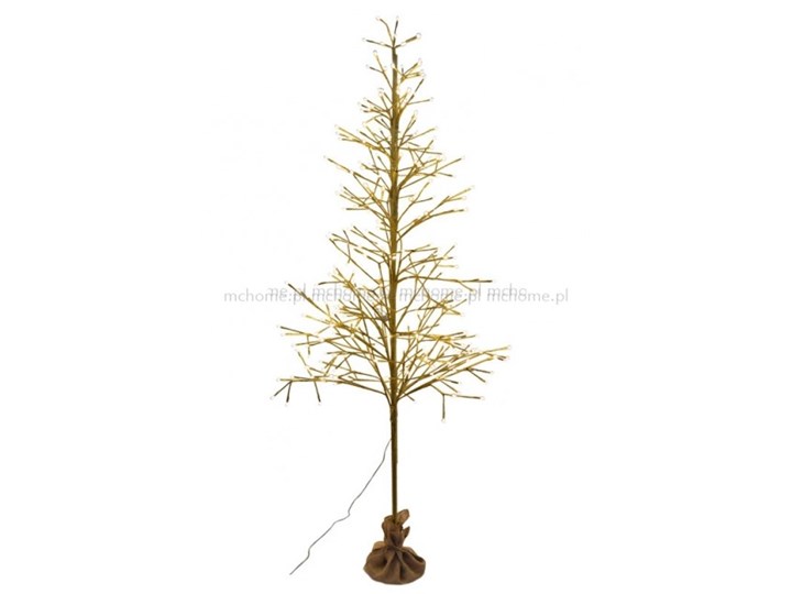 CHOINKA METALOWA ZŁOTA LAMPKI LED " MAGIC CHRISTMAS " 180 CM