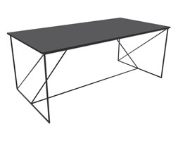 Stół Graph Styl klasyczny Metal Płyta MDF Wysokość 75 cm Drewno Rozkładanie