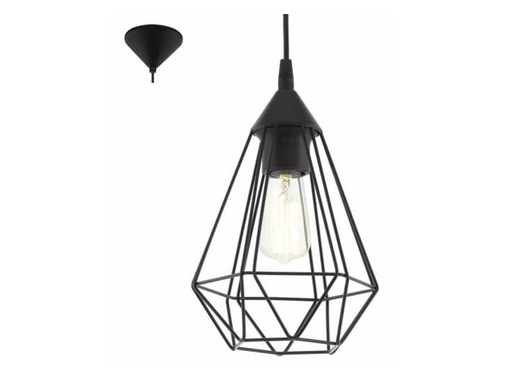 Lampa wisząca druciana Eglo Vintage Tarbes 60W czarna E27 industrial 94187 >>> RABATUJEMY do 20% KAŻDE zamówienie !!! - wysyłka w 24h
