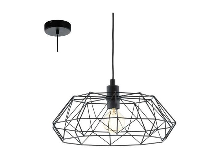 Lampa wisząca Eglo Carlton 2 49487 druciana oprawa zwis żyrandol 1x60W E27 czarna >>> RABATUJEMY do 20% KAŻDE zamówienie !!!