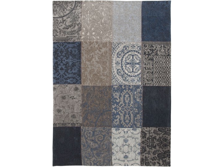 Dywan Vintage Patchwork (granatowo szary) - Blue Denim 8108