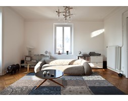 Dywan Vintage Patchwork (granatowo szary) - Blue Denim 8108 Bawełna Prostokątne Rozmiar 4 80x150 cm