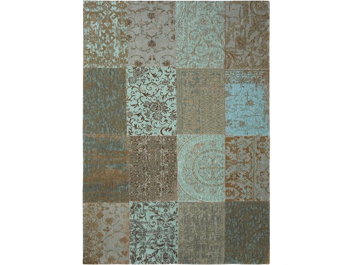 Dywan Vintage Patchwork (turkusowy) - Sea Blue 8006
