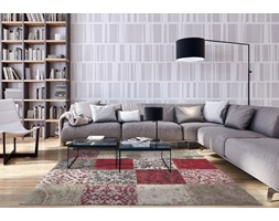 Dywan Vintage Patchwork (czerwono beżowy) - Antwerp Red 8985 Prostokątne Rozmiar 4 60x90 cm Bawełna Rozmiar 4 200x280 cm