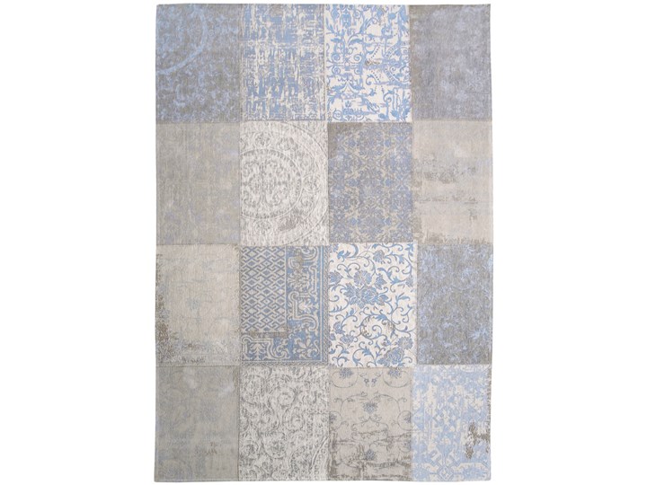 Dywan Vintage Patchwork pastelowy (niebieski) - Gustavian Blue 8237