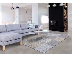 Dywan Vintage Patchwork pastelowy (niebieski) - Gustavian Blue 8237 Bawełna Prostokątne Rozmiar 4 80x150 cm