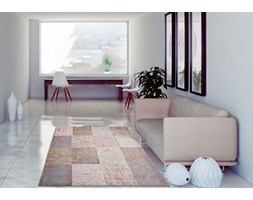 Dywan Vintage Patchwork pastelowy (różowy) - Bolshoi Pink 8238 Prostokątne Rozmiar 4 200x280 cm Bawełna Rozmiar 4 230x330 cm