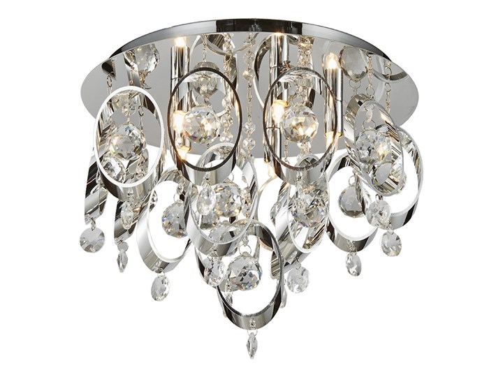 Luxera 64385 - Plafon kryształowy TARGA 5xG9/33W/230V chrom