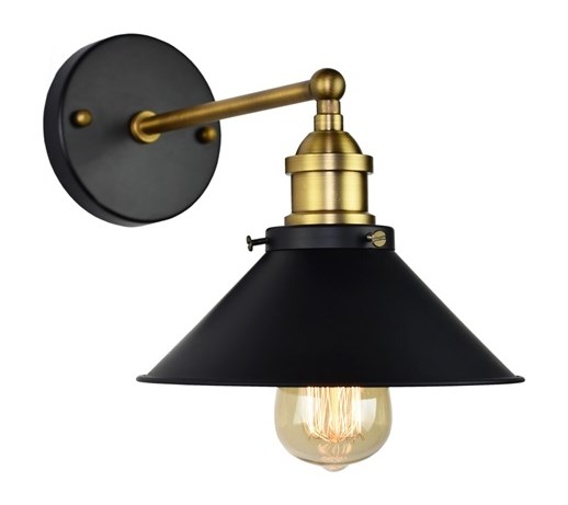 MCODO :: Loftowy kinkiet NEXO III black-gold