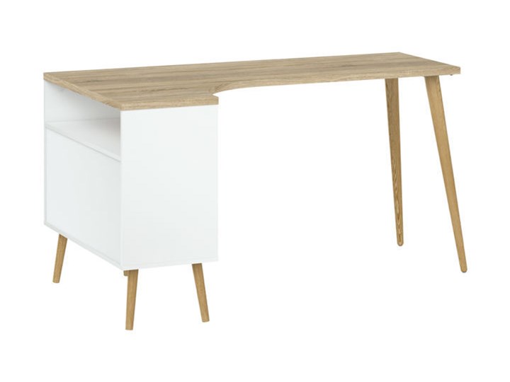Biurko narożne Oslo w stylu skandynawskim