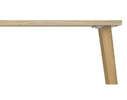 Biurko narożne Oslo w stylu skandynawskim Drewno Szerokość 145 cm Styl nowoczesny
