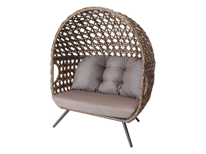 Sofa ogrodowa Kokon brąz