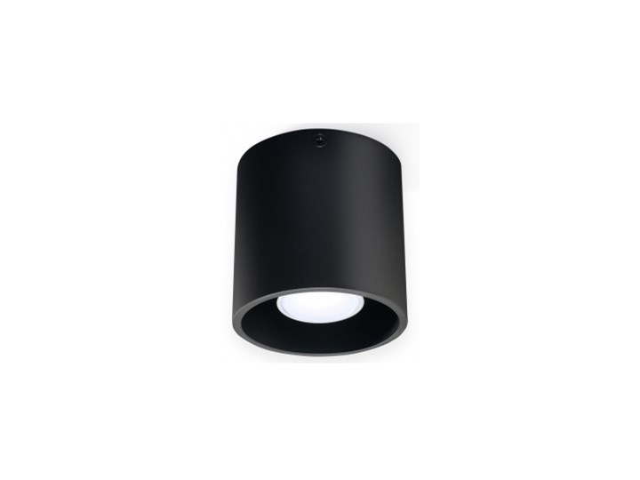 WYS. 24H! Downlight LAMPA sufitowa plafon okrągła PLUTON minimalistyczna CYLINDER metalowa spot WALEC tuba KOŁO czarna