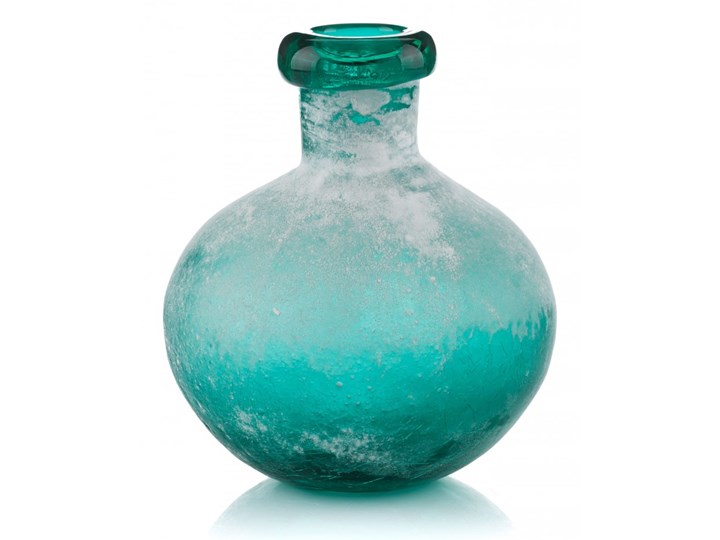 Wazonik szklany BUTELKA wazon stylizowany Aluro 19cm