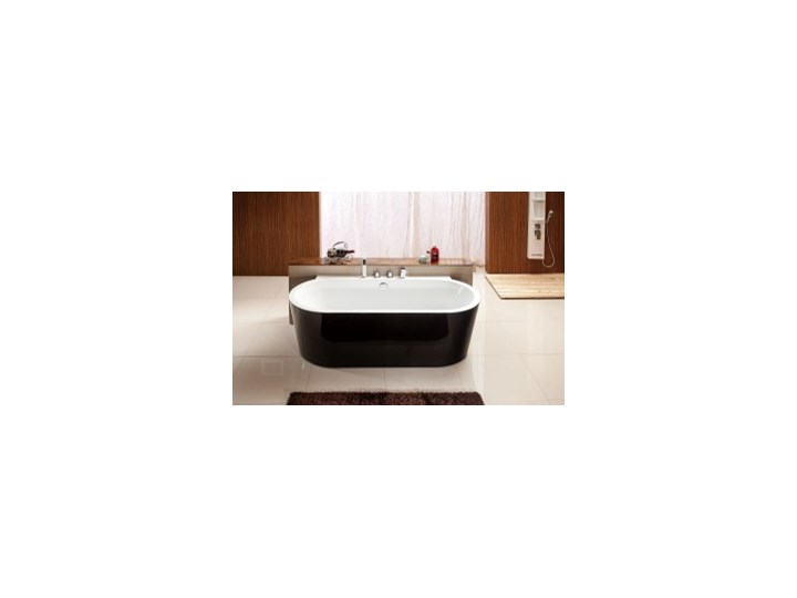 Sanitmax wanna wolnostojąca czarna przyścienna Persefona Black 170x80 cm