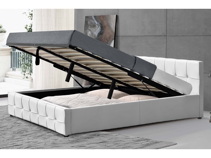 ŁÓŻKO TAPICEROWANE DO SYPIALNI 140X200 SFG004 BIAŁE