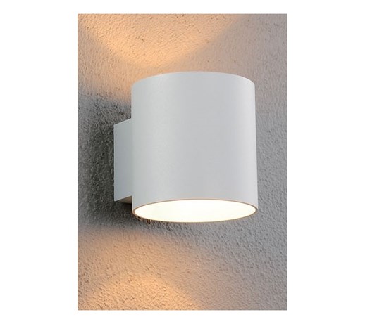 LM K 111 KINKIET LAMPA ŚCIENNA WALEC ŚWIATŁO GÓRA DÓŁ ALUMINIUM BIAŁY G9 LED