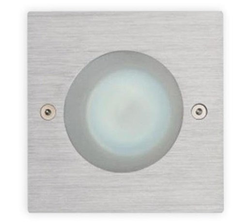 PP Design 711/1 OPRAWA HALOGENOWA LED WPUSZCZANA OCZKO ALUMINIUM DRAPANE MR16 GU5,3 HERMETYCZNA IP44