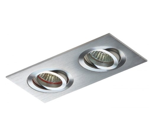 PP Design 716/2 OPRAWA HALOGENOWA LED WPUSZCZANA OCZKO REGULOWANA ALUMINIUM DRAPANE MR16 GU10 GU5,3