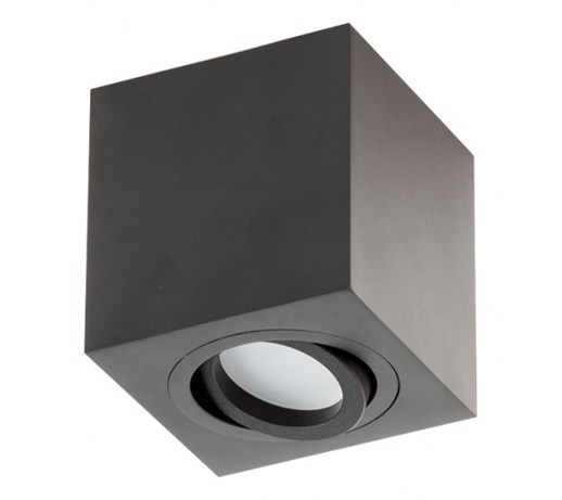 PP Design P 204 PLAFON NOWOCZESNA LAMPA SUFITOWA OPRAWA NATYNKOWA ALUMINIUM CZARNY PAR16 GU10 LED