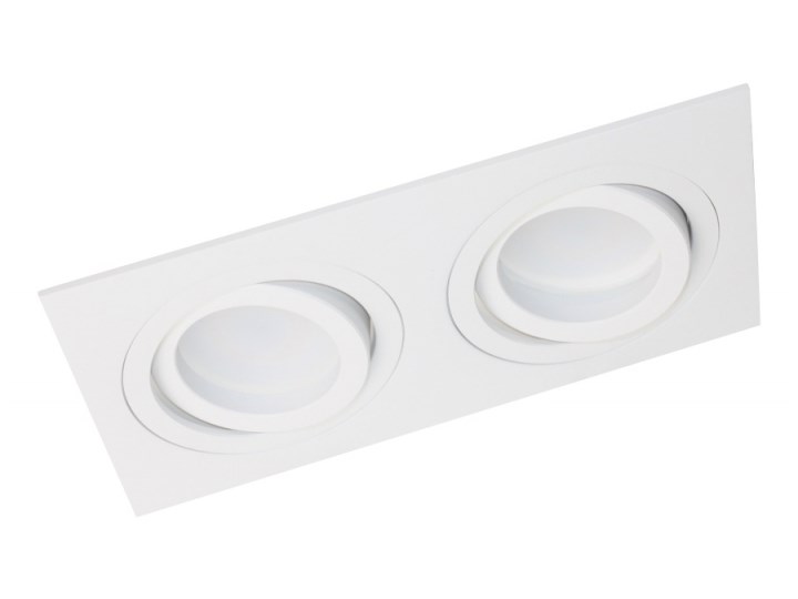 PP Design 710/2 WH OPRAWA HALOGENOWA LED WPUSZCZANA OCZKO REGULOWANA ALUMINIUM BIAŁA MR16 GU10 GU5,3
