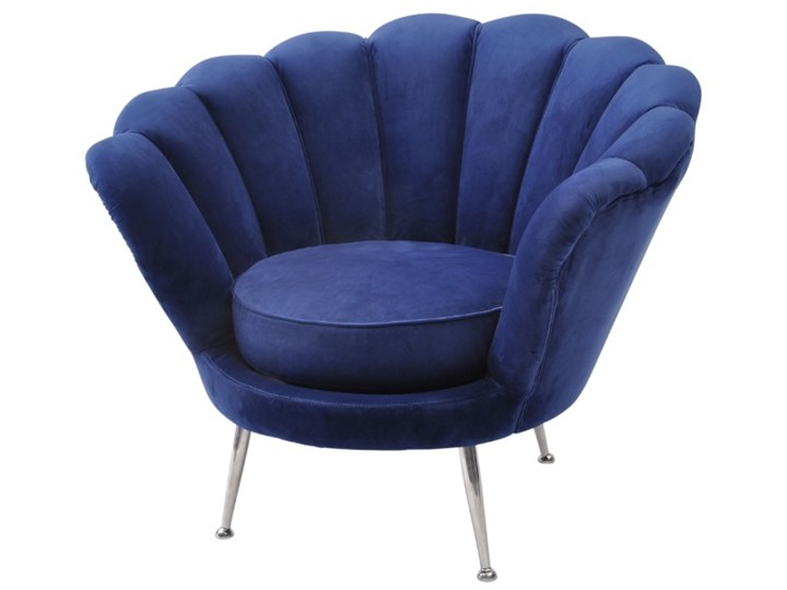 Fotel Eaton Velvet Navy Blue