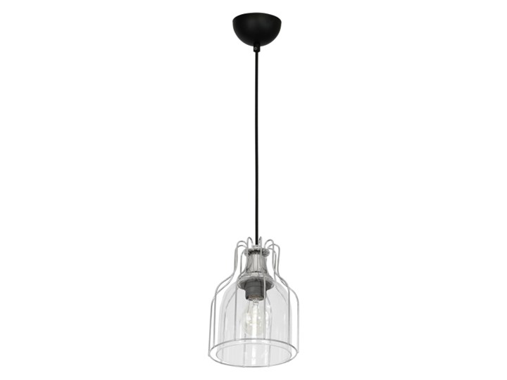 Lampa wisząca Luminex Aria 1 x 60 W E27 chrome/black