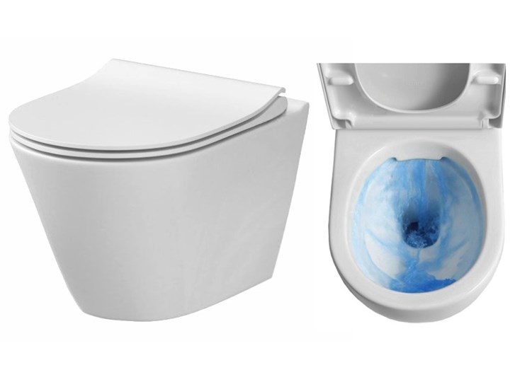 Misa Wc Podwieszana + Deska Alan Rimless - Rea