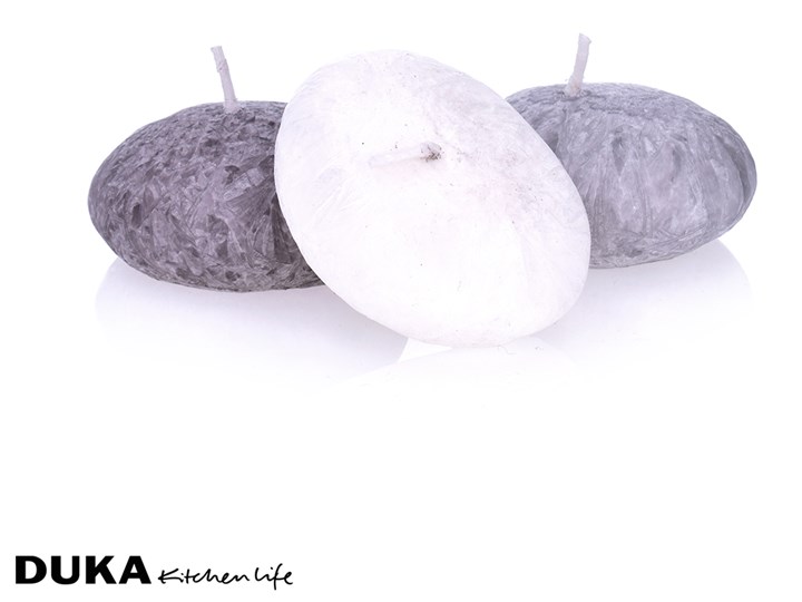 Świeca w kształcie kamienia 3 szt. - Duka