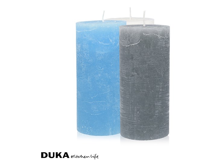 Świeca 15 cm niebieska - Duka